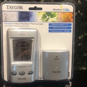 WIRELESS INDOOR/OUTDOOR THERMOMETER- TAYLOR WEATHE